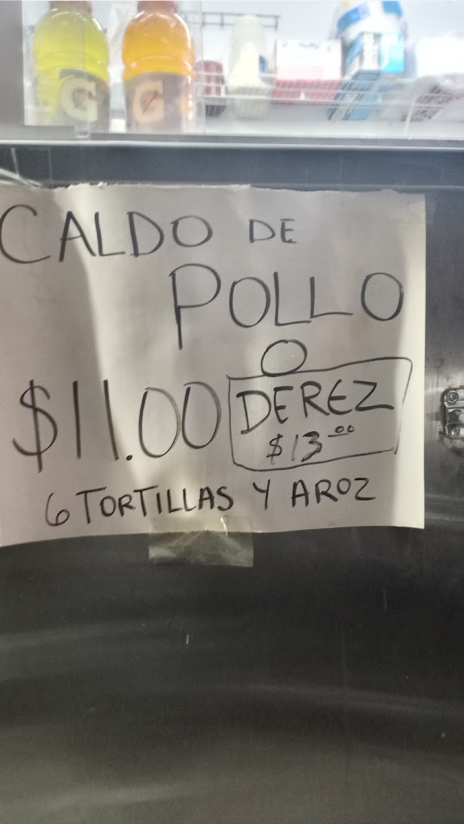 El Burrito Express menu board