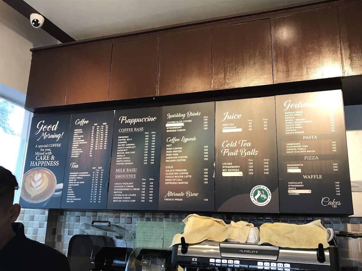 Espresso de Kaldi - SPC menu board