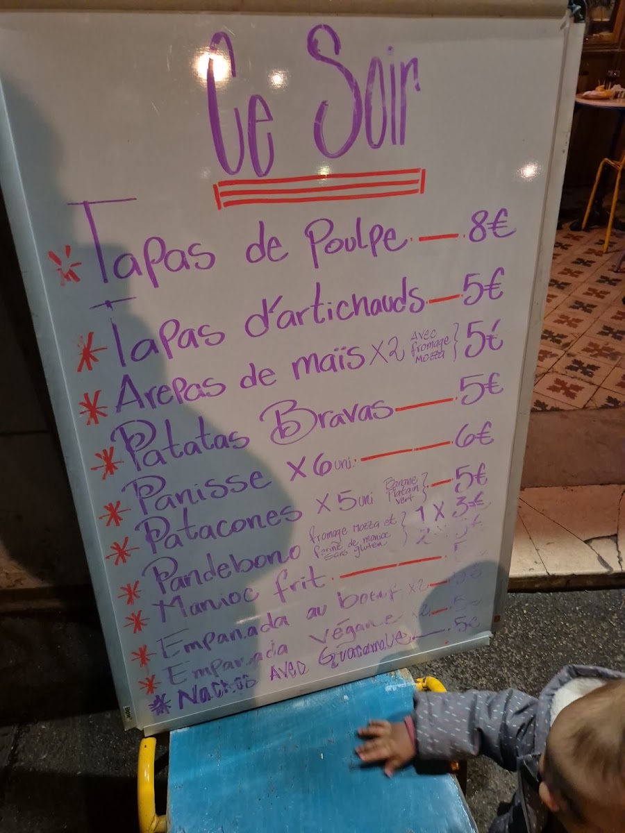 ECLECTIQUE MARSEILLE menu board