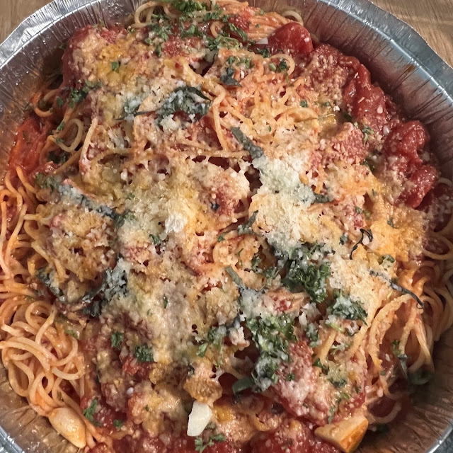 Eggplant Parmigiana with Pasta