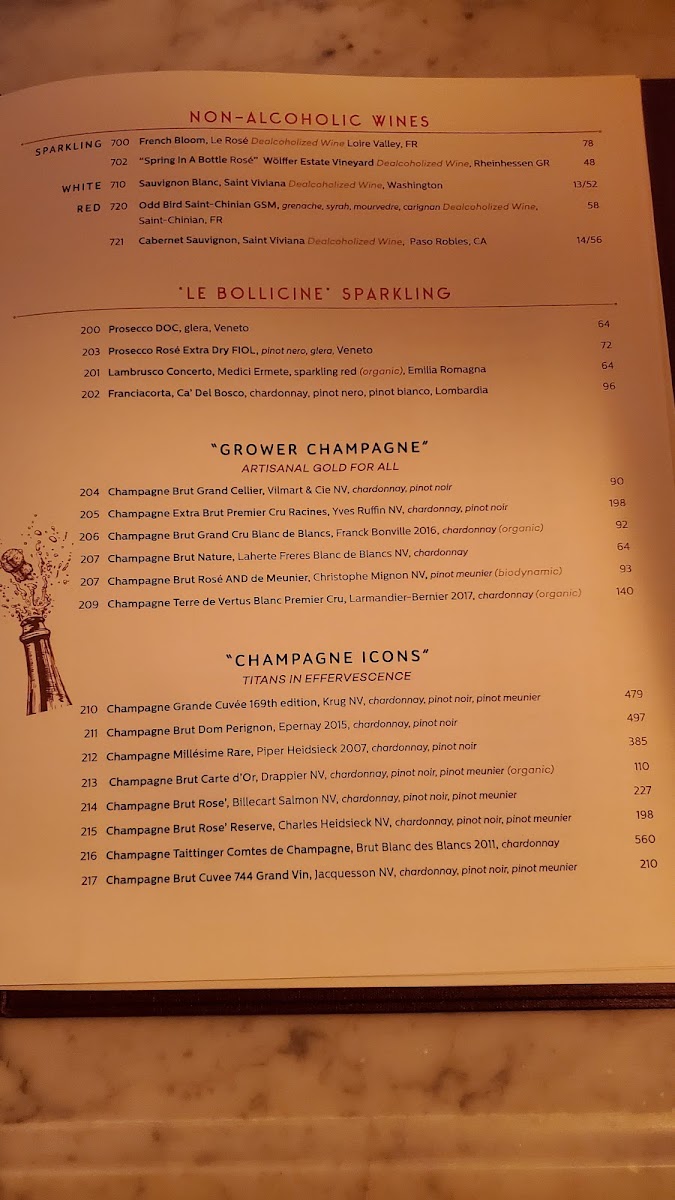 Felice Port Chester menu board