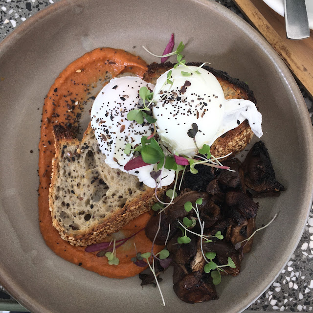 Double Yoke with Mushrooms & Berry Tea