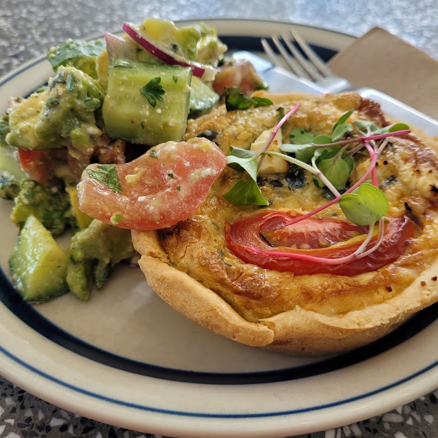 GF Quiche and Side Salad