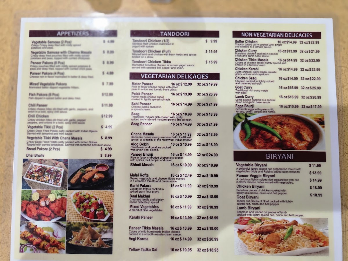 Punjabi Dhaba | Modern Kofa Cafe menu board
