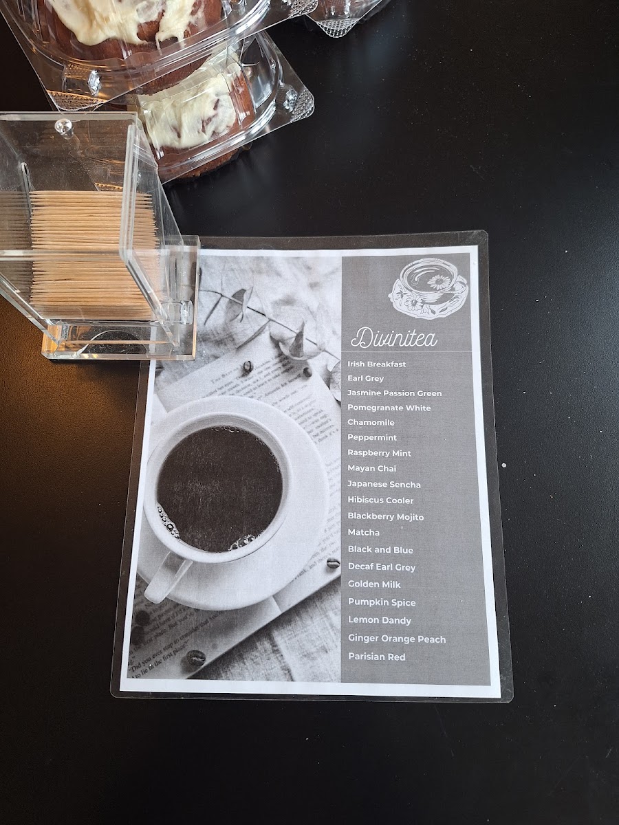 The Coffee Cup menu board