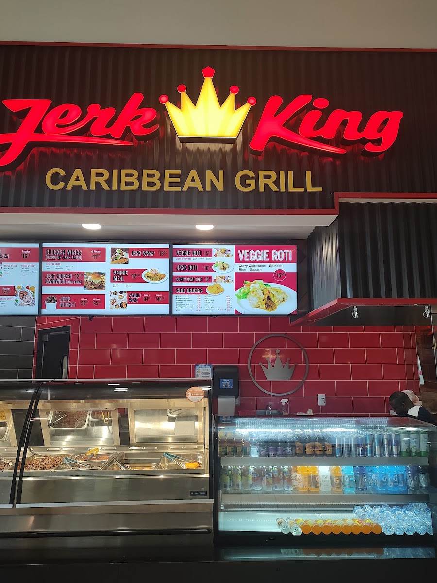 Jerk King menu board