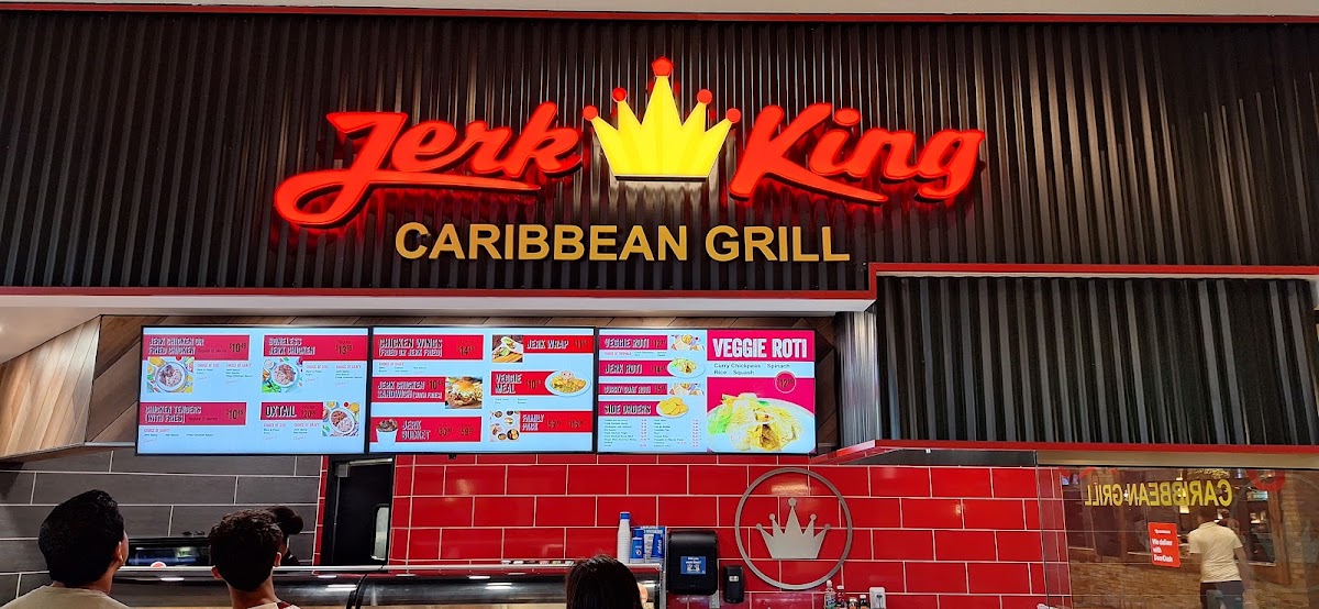 Jerk King menu board