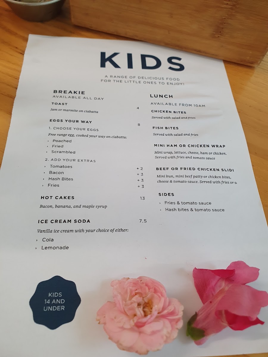 LOCAL - Licensed Cafe & Eatery menu board