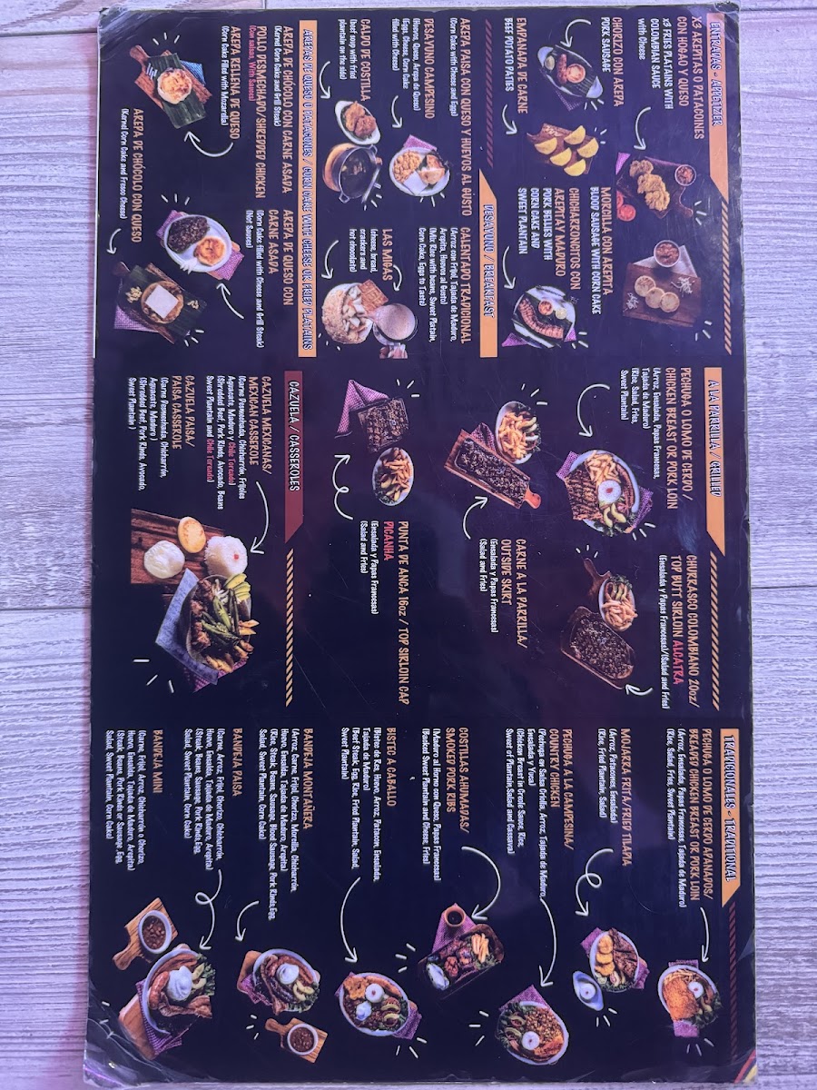 La Abuela Made in Casa menu board