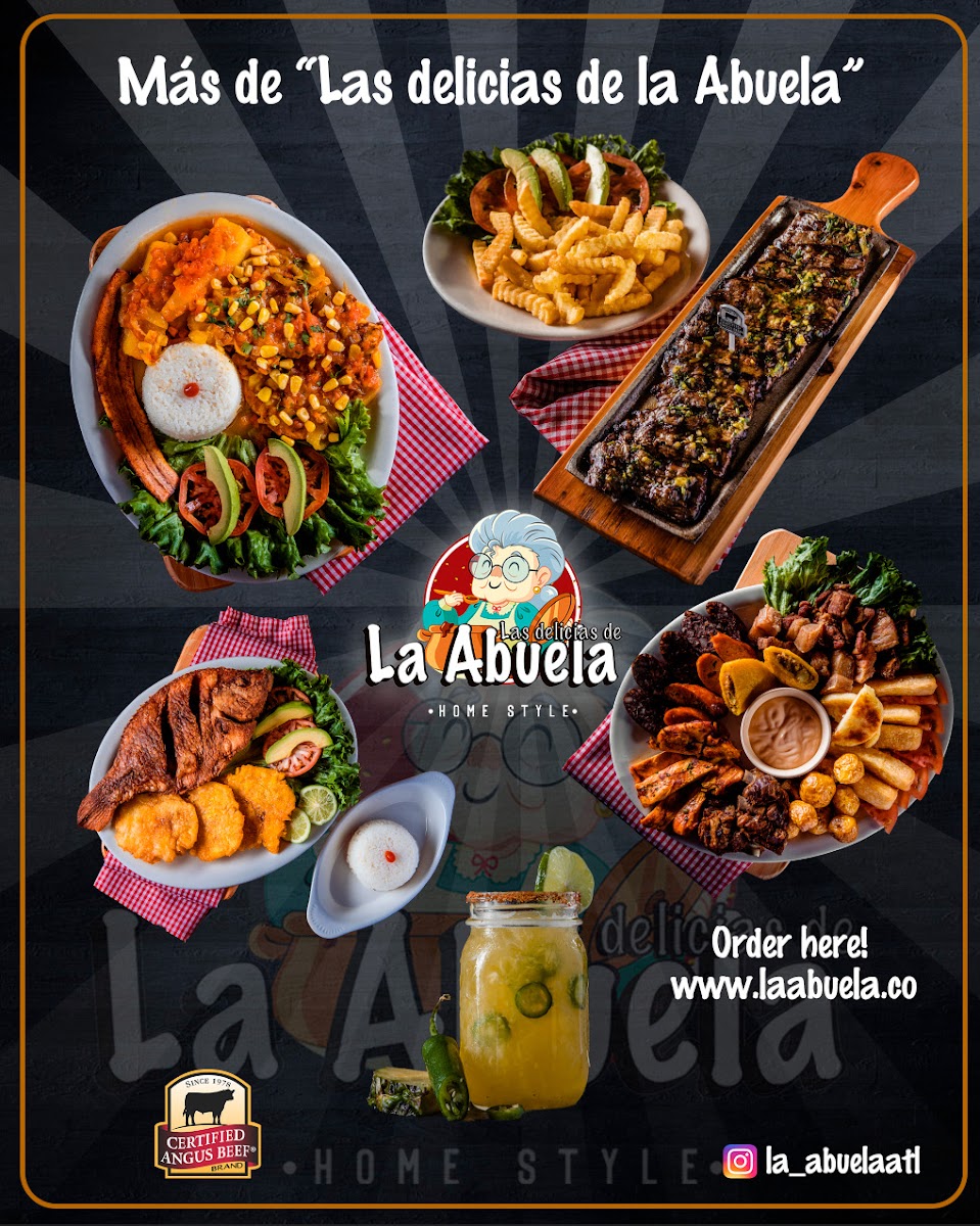 La Abuela Made in Casa menu board