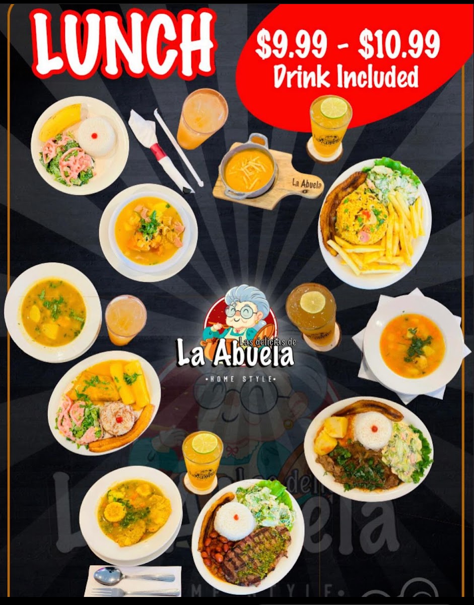 La Abuela Made in Casa menu board