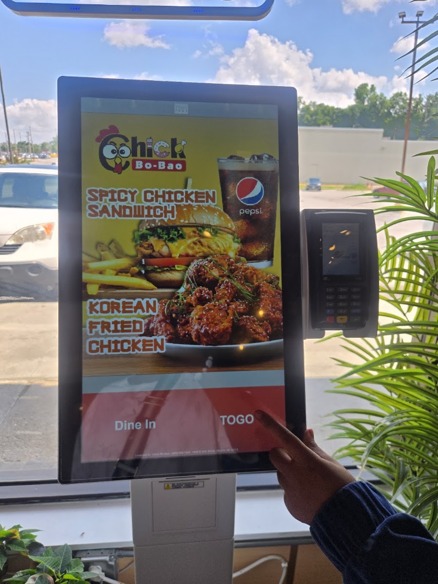 Chick Bo Bao menu board