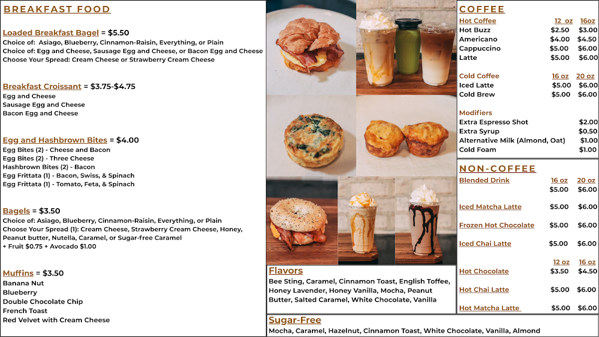 Hometown Bowls menu board