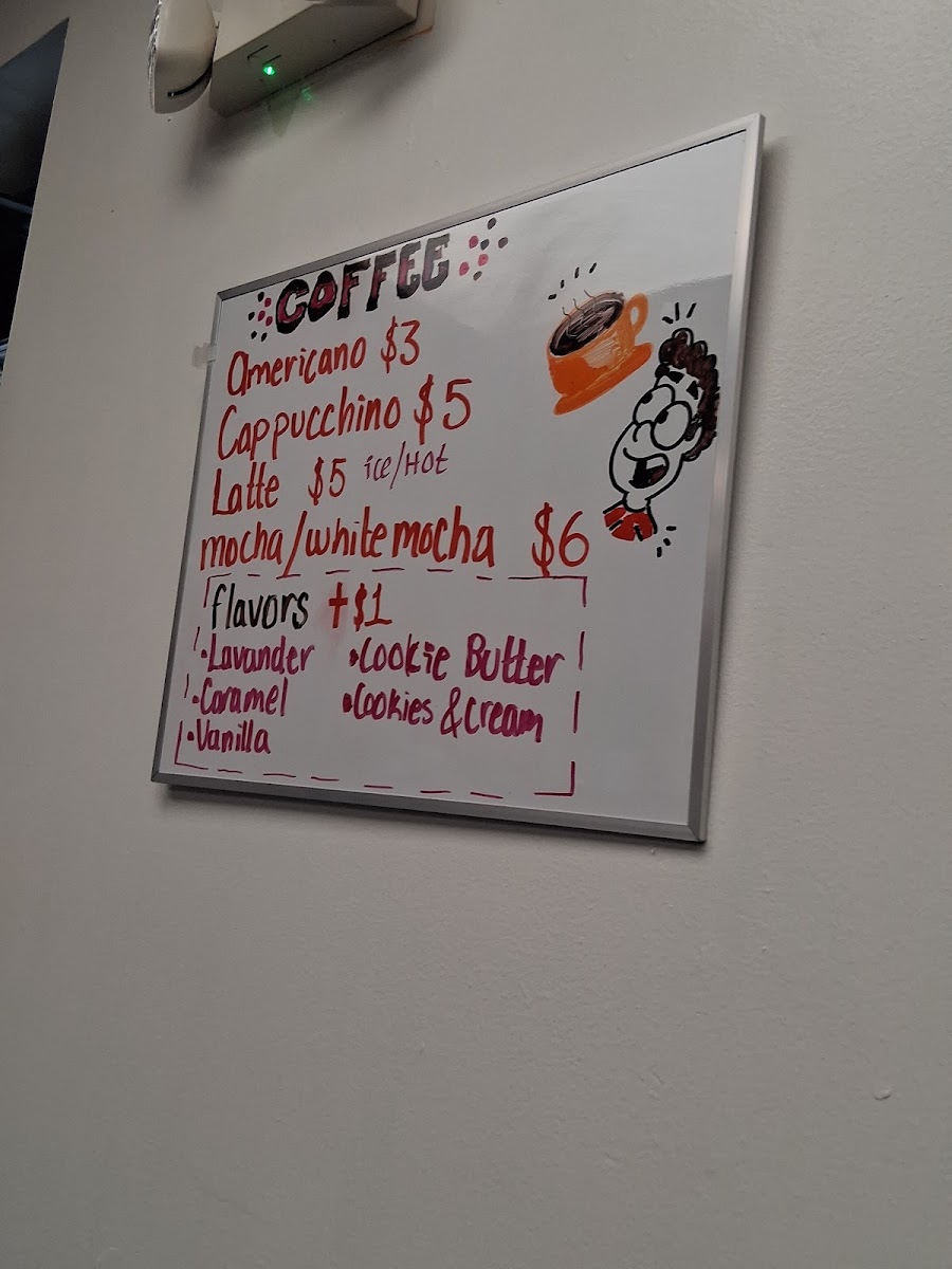 ADRIANY'S BITES menu board