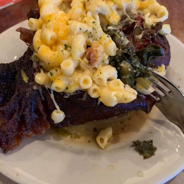 Smoke Turkey Leg with Greens Yams