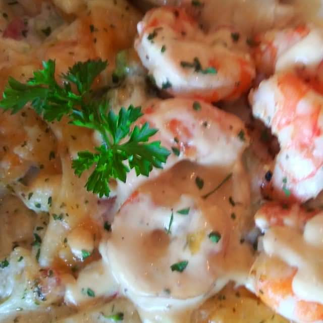 Shrimo and Chicken Fettuccine