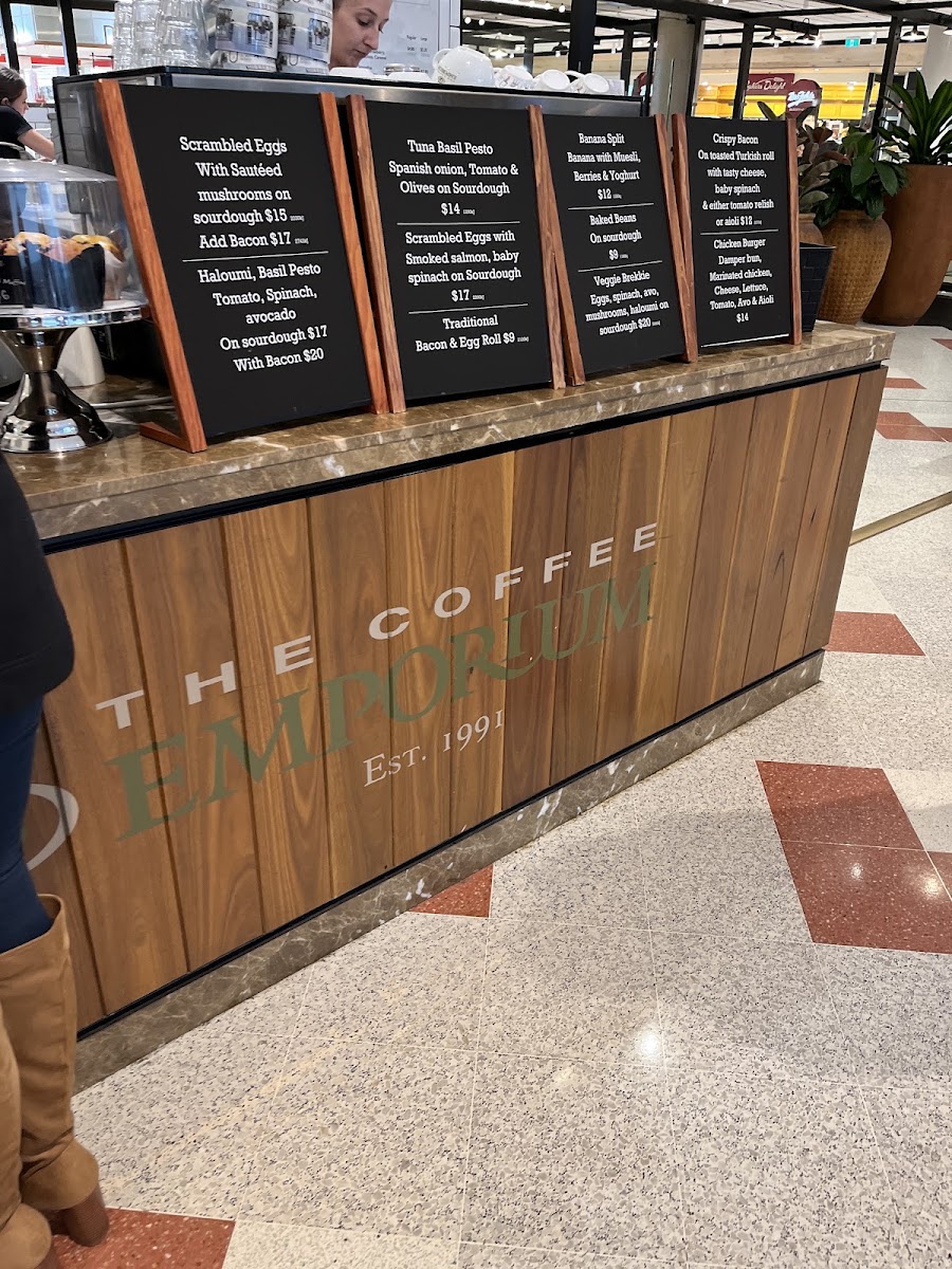 The Coffee Emporium Miranda menu board