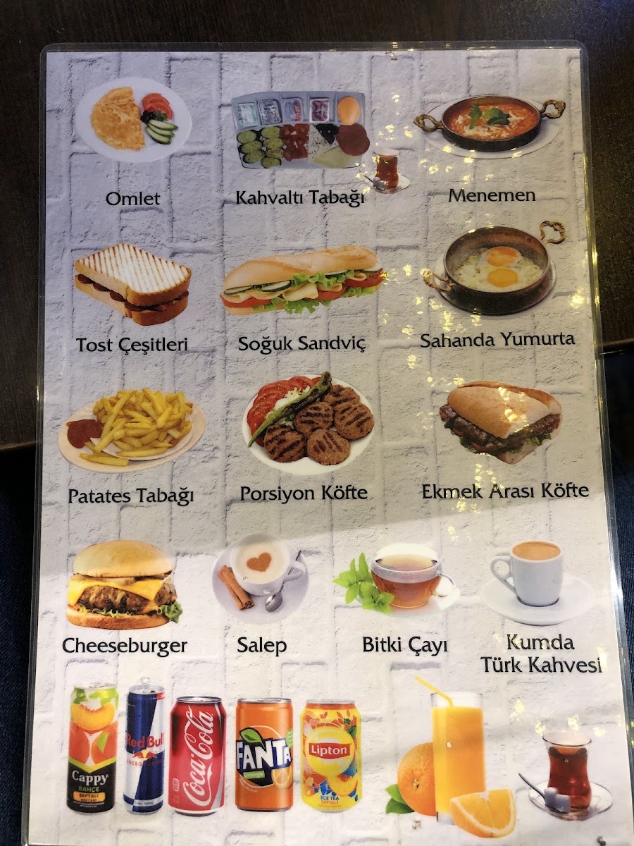 Kadem Cafe menu board