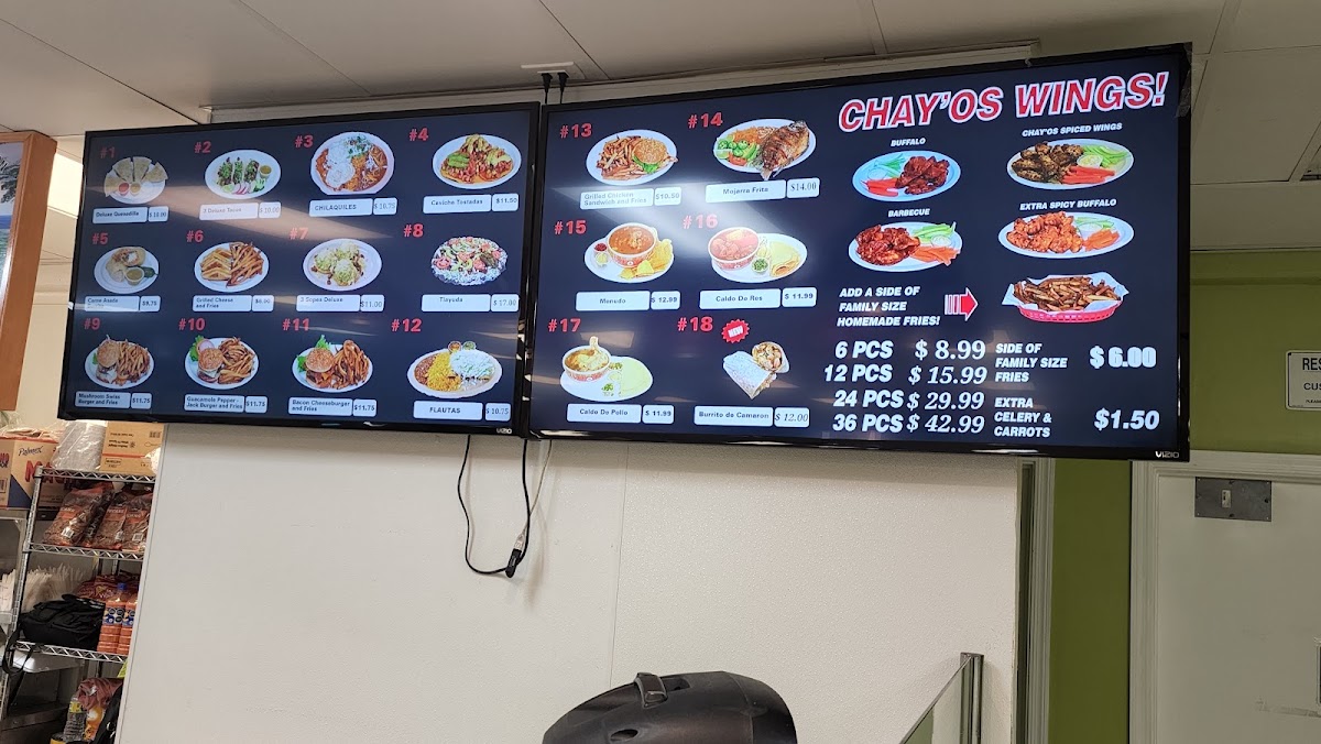 Neveria Chayos #4 menu board
