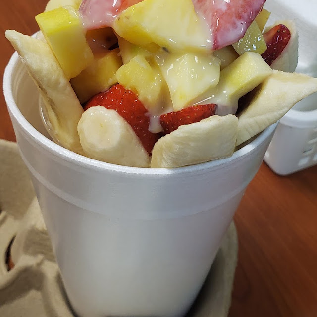 Fruit Cup with Ice Cream and Yogurt