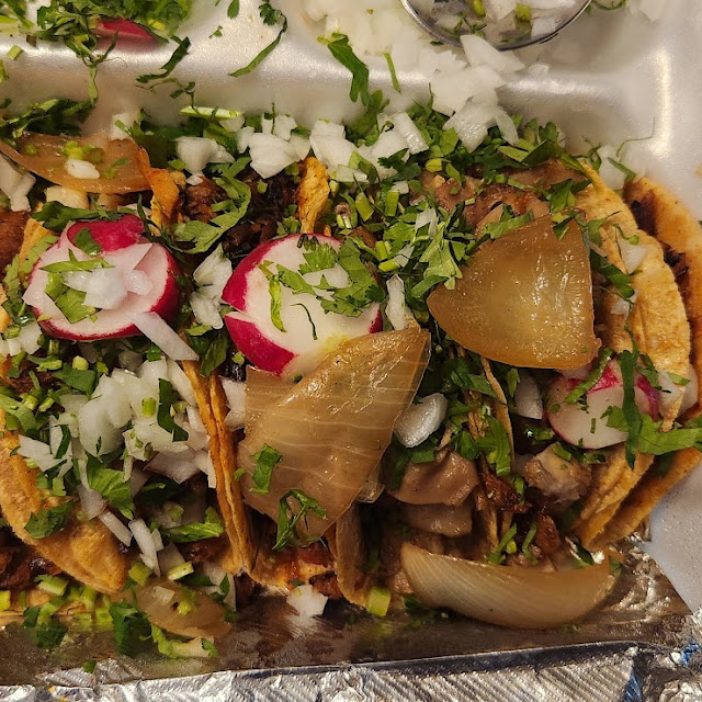 Pastor Tacos and Lengua