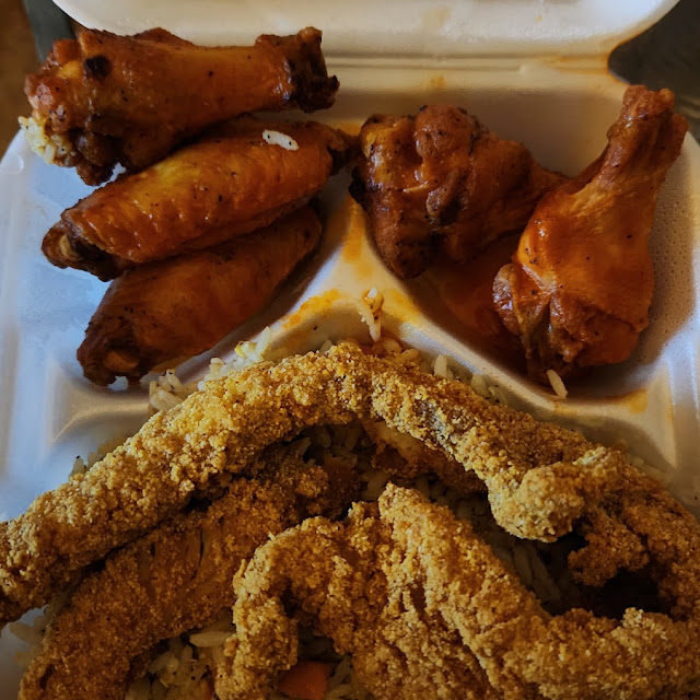 Fish and Chicken Combination Fried Rice