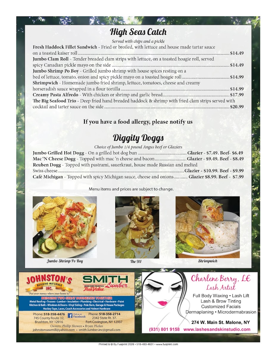As We Like it Cafe / JC Soups menu board