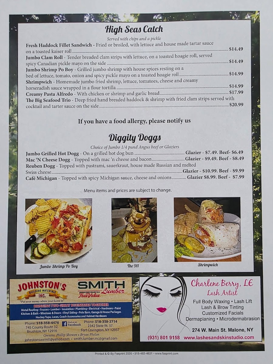 As We Like it Cafe / JC Soups menu board
