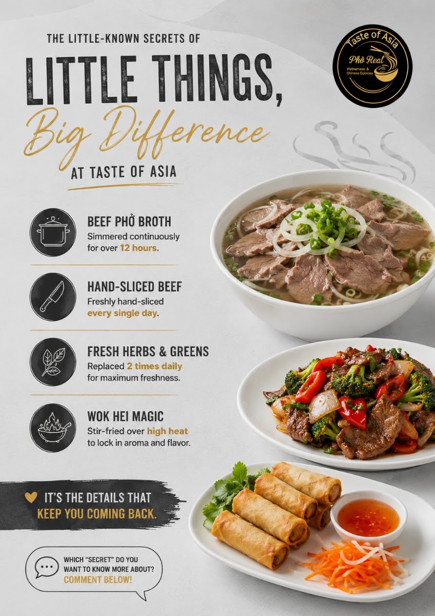 Taste of Asia menu board