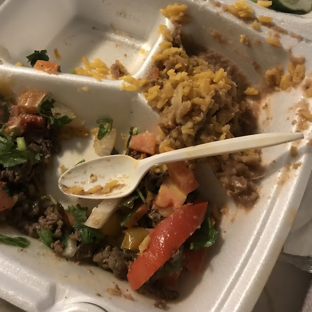 Bean and Rice Plate with Fajita