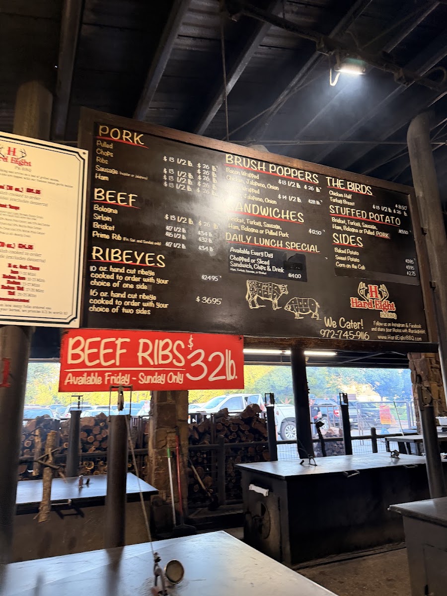 Crazy 8's Grill menu board