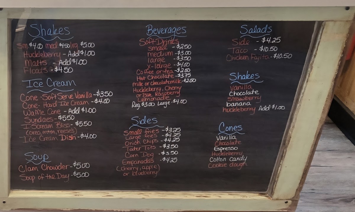 The Windsor menu board