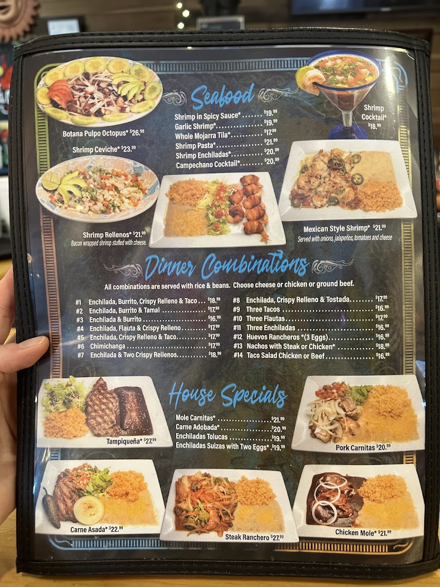 El Cerrito Family Restaurant menu board