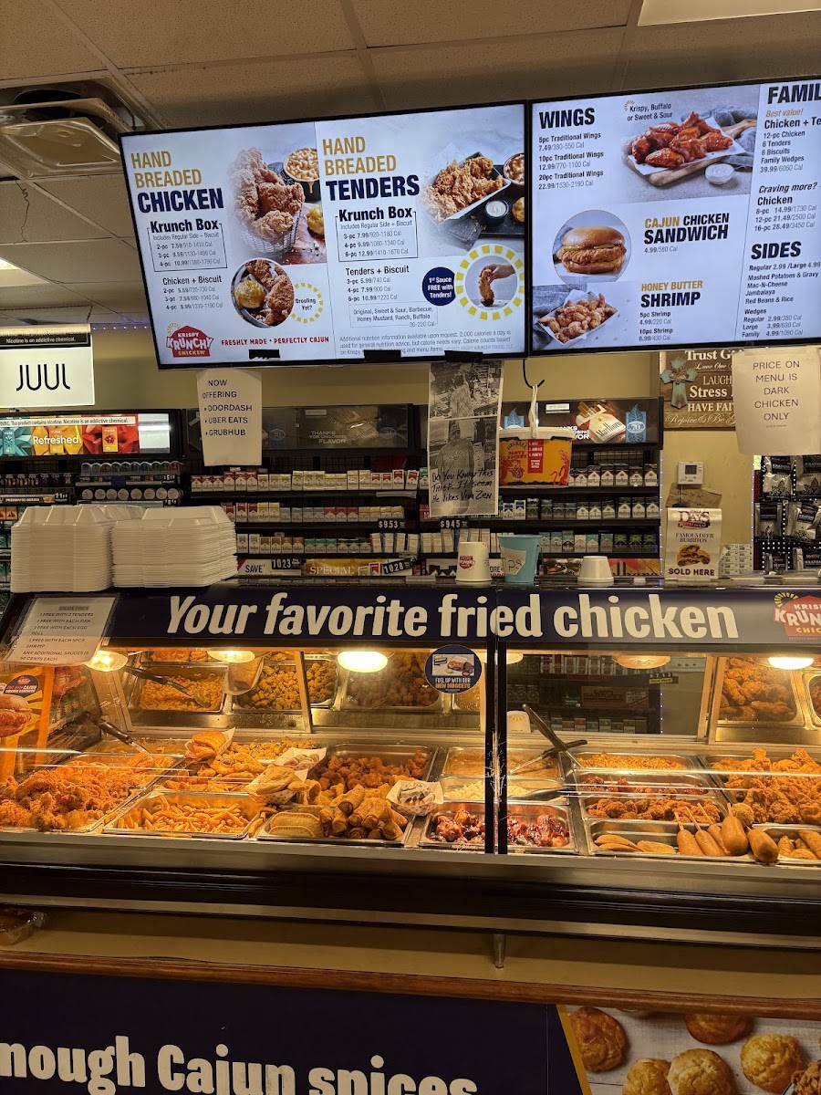 Porky's menu board