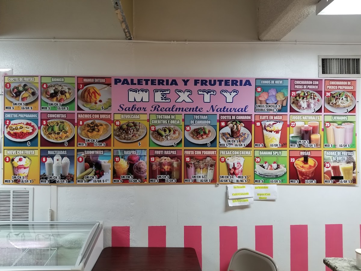Fruteria Canales menu board
