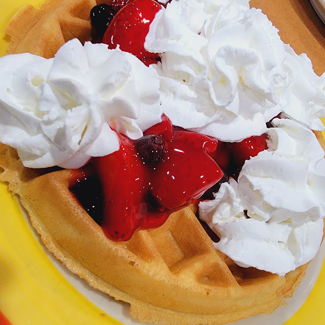 Waffle with Fresh Berry Topping