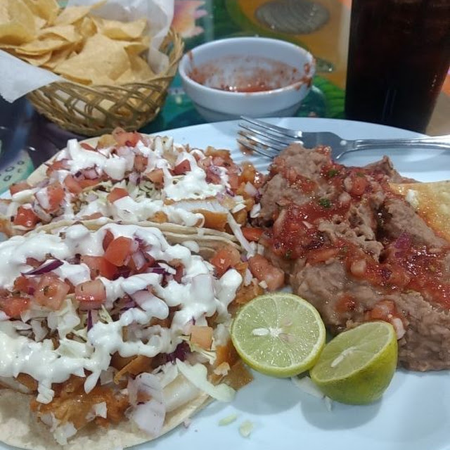 Fish Tacos and Beans