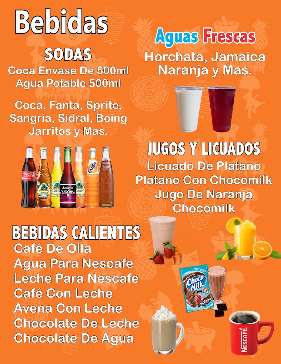 La Cuadra Tacos Restaurant menu board