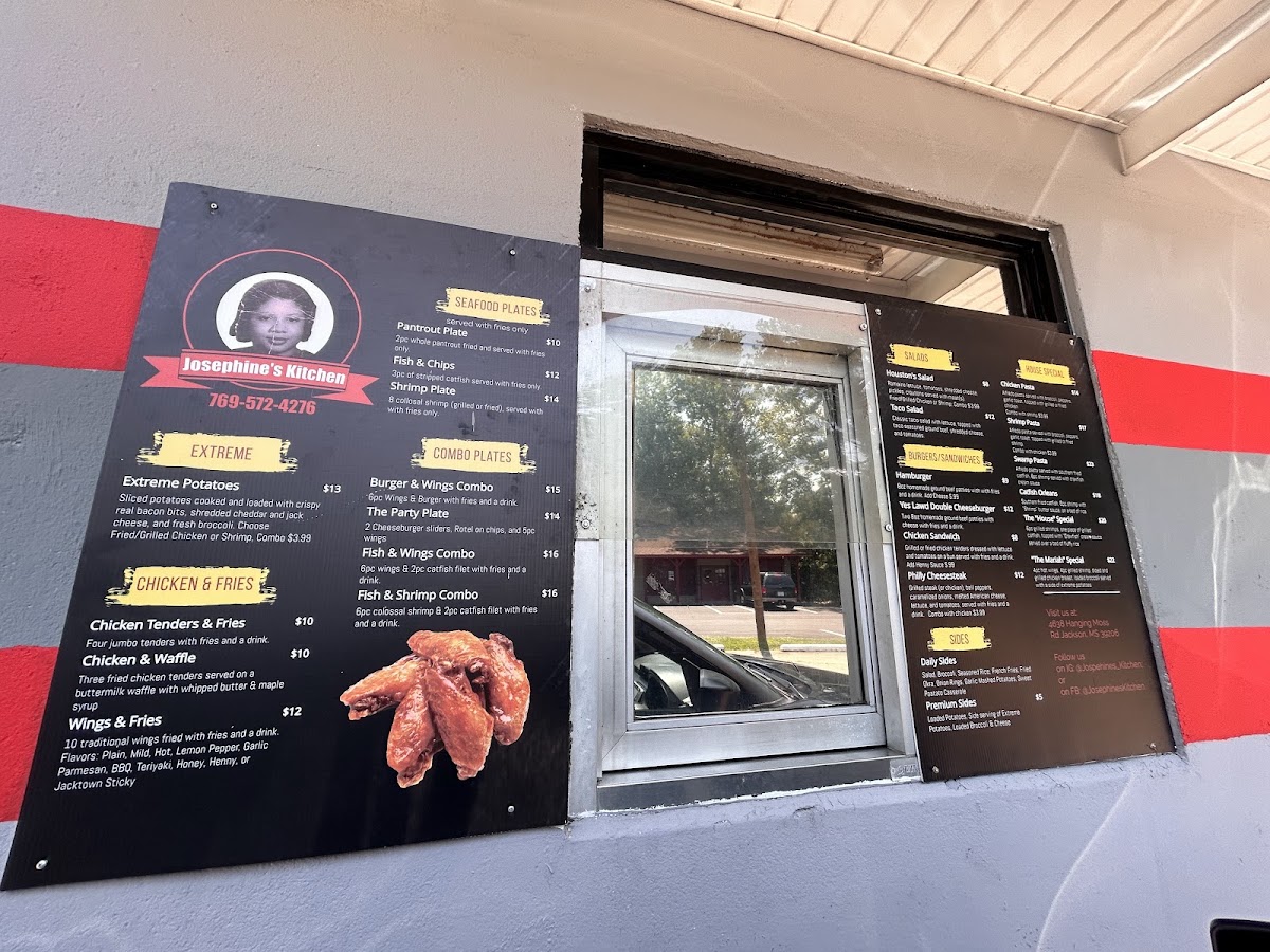 Josephine's Kitchen menu board