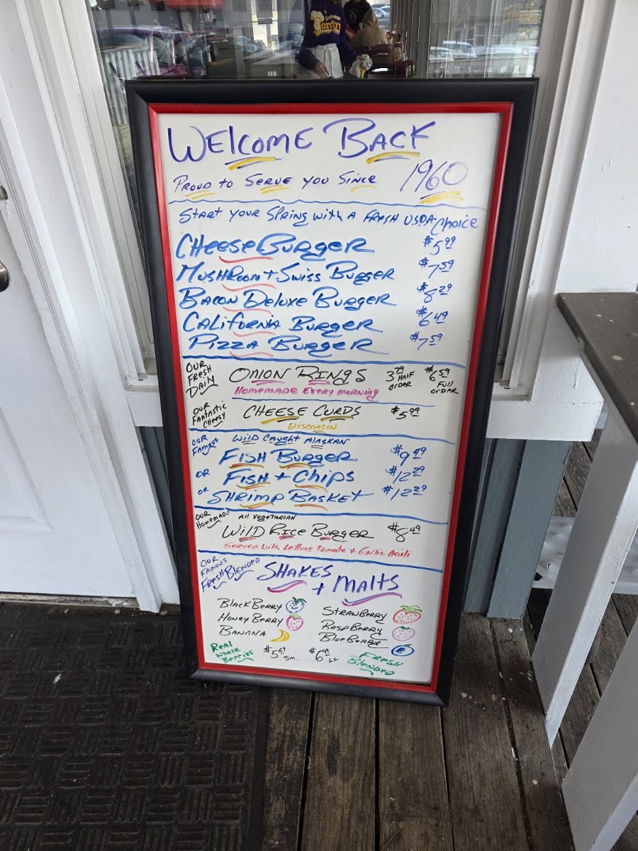 Gordy's Hi-Hat menu board