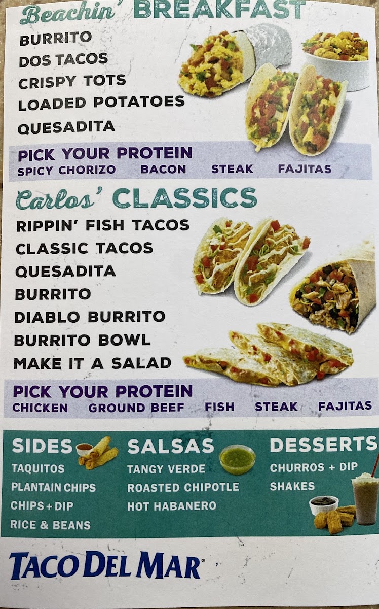 Chevron menu board