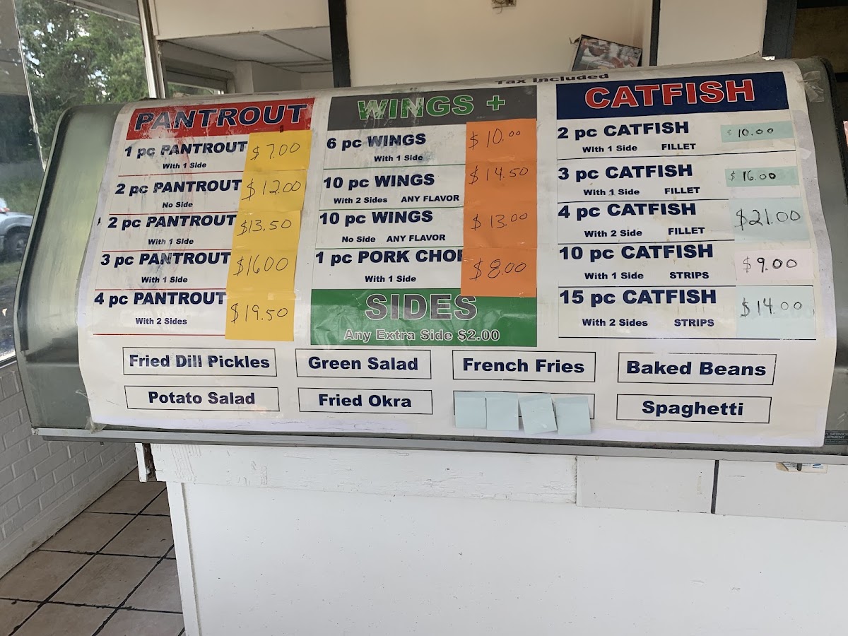 Henry's To GO menu board