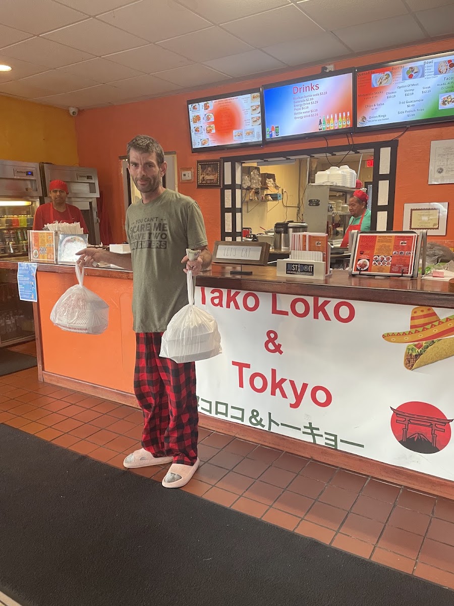 Tako Loco & Tokyo menu board