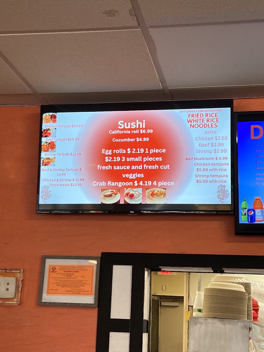 Tako Loco & Tokyo menu board