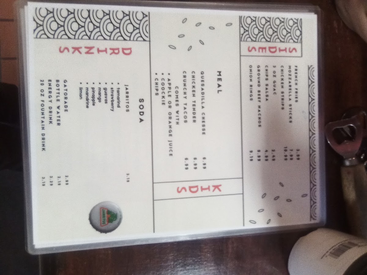 Tako Loco & Tokyo menu board