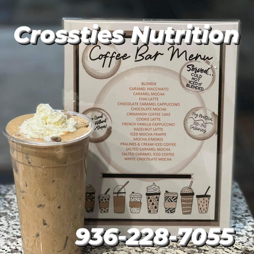 Crossties Nutrition menu board