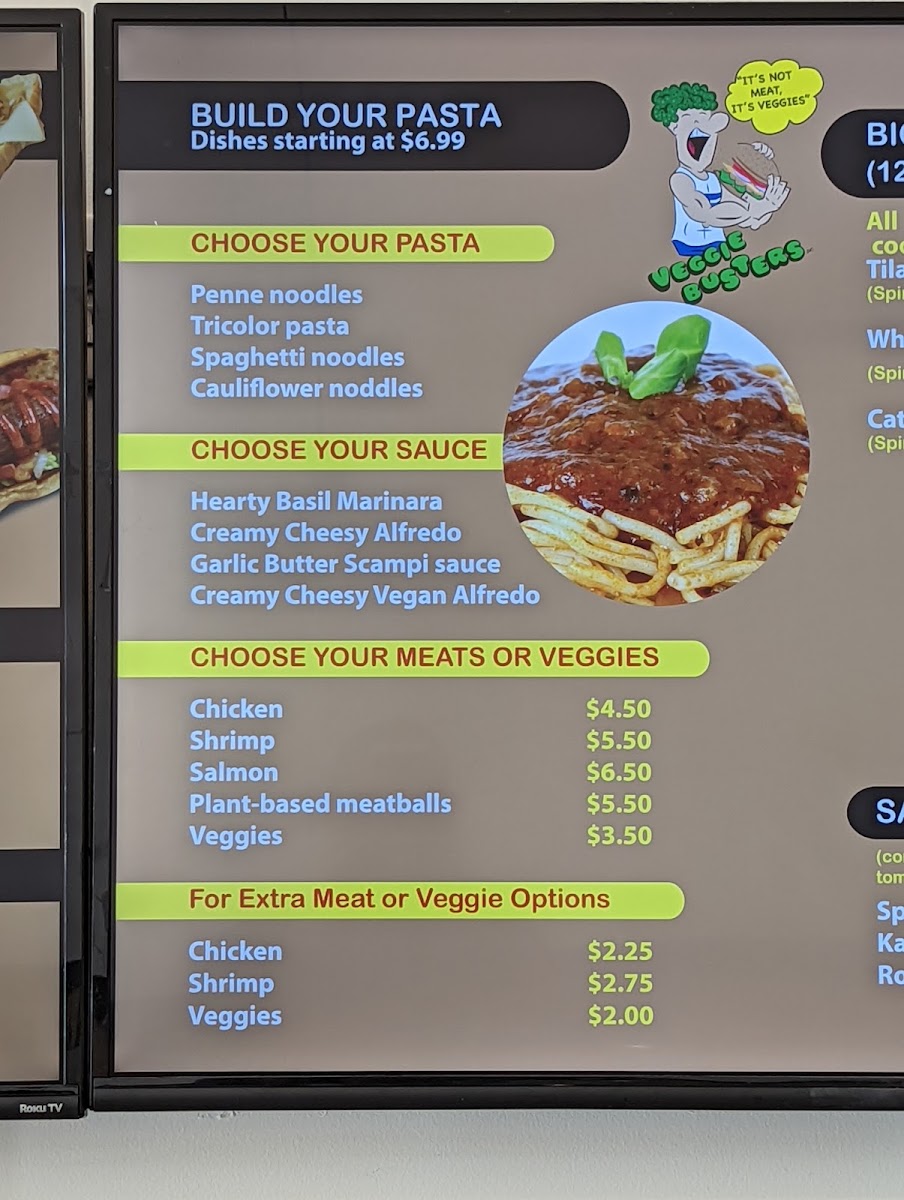 Gutbusters - Atlanta menu board