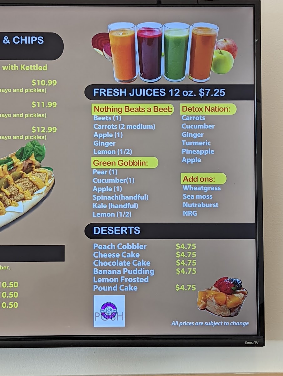 Gutbusters - Atlanta menu board