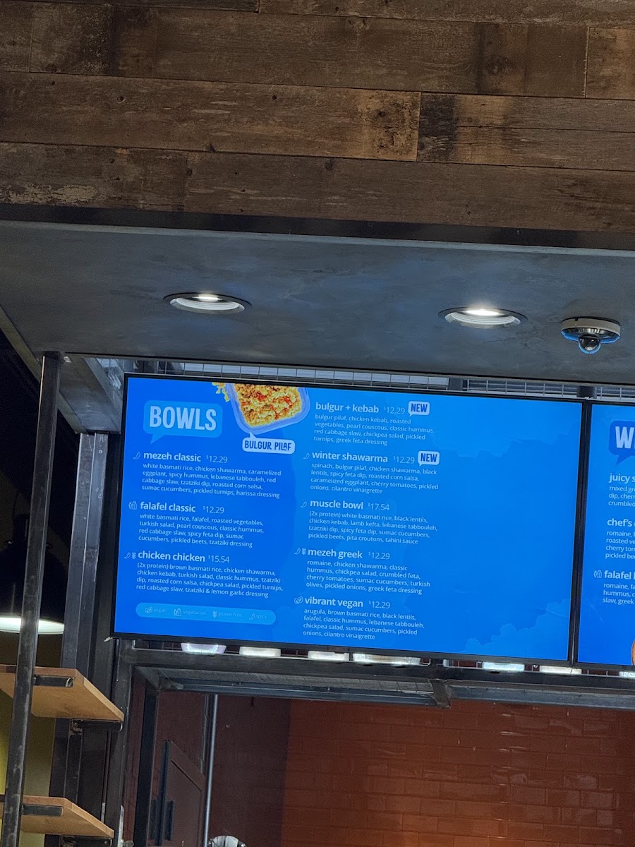 mezeh menu board