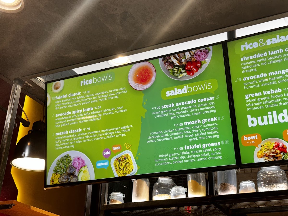 mezeh menu board